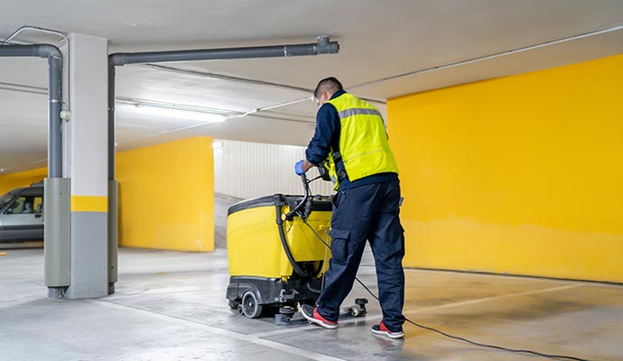 professionally floor cleaning